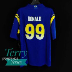 Los Angeles Rams Aaron Donald Royal Vapor Limited Jersey - back