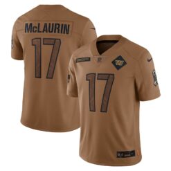Men's Washington Commanders Terry McLaurin Nike Brown 2023 Salute To Service Limited Jersey
