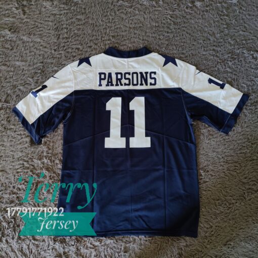 Micah Parsons Dallas Cowboys Vapor Limited Jersey - Navy - back