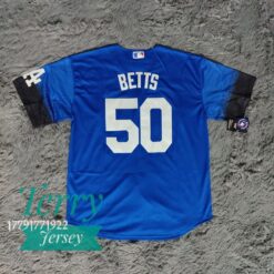 Mokie Betts Los Angeles Dodgers City Connect Royal Jersey - back