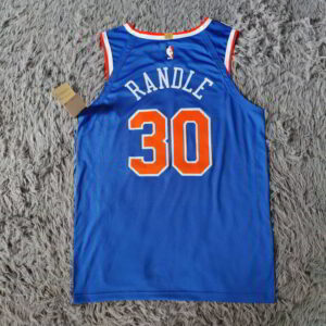 New York Knicks Julius Randle #30 Blue Swingman Jersey - back