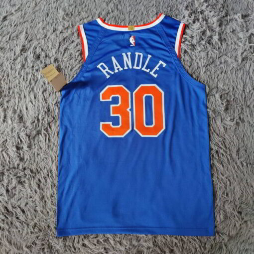 New York Knicks Julius Randle #30 Blue Swingman Jersey - back
