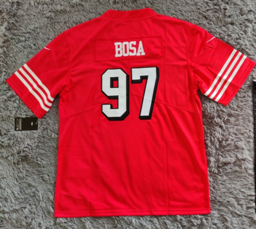 Nick Bosa San Francisco 49ers Alternate Jersey - Scarlet - BACK