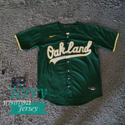 Oakland Athletics Jose Canseco Green Kelly Alternate Jersey