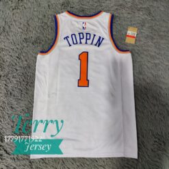 Obi Toppin New York Knicks Association Edition Jersey - back