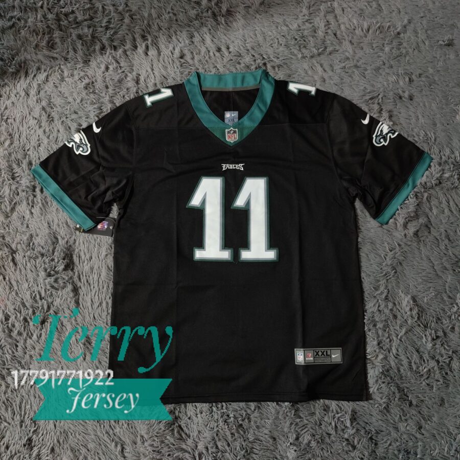 Philadelphia Eagles A.J. Brown #11 Alternate Black Jersey