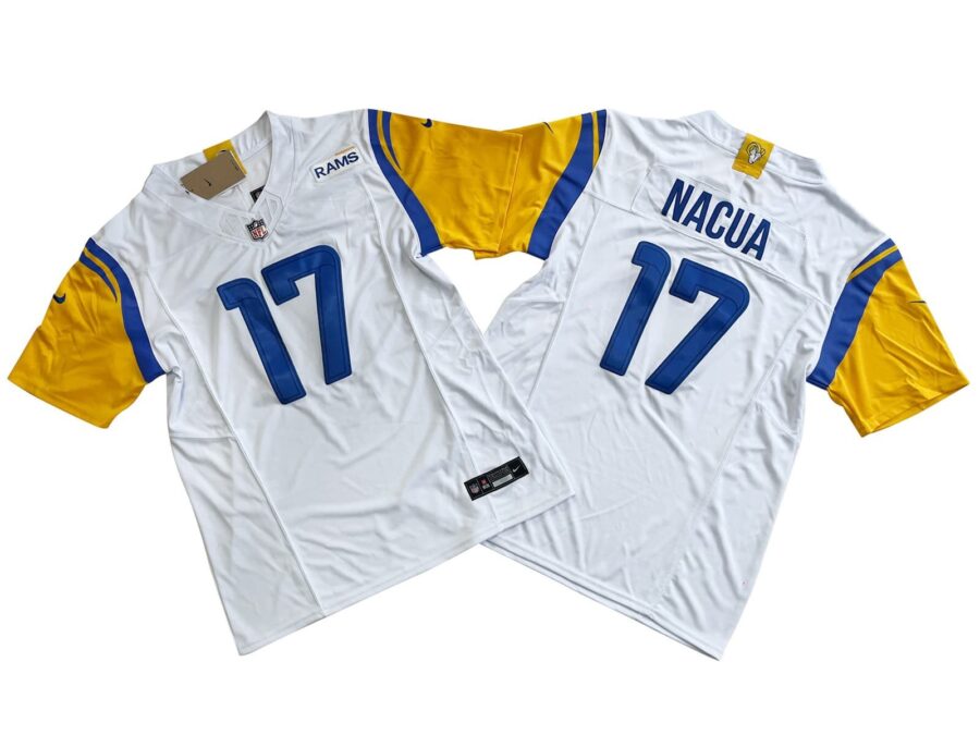 Puka Nacua Los Angeles Rams White Vapor Limited Jersey