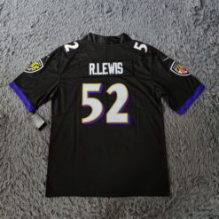 Ray Lewis Baltimore Ravens Retired Player Jersey - Black - back