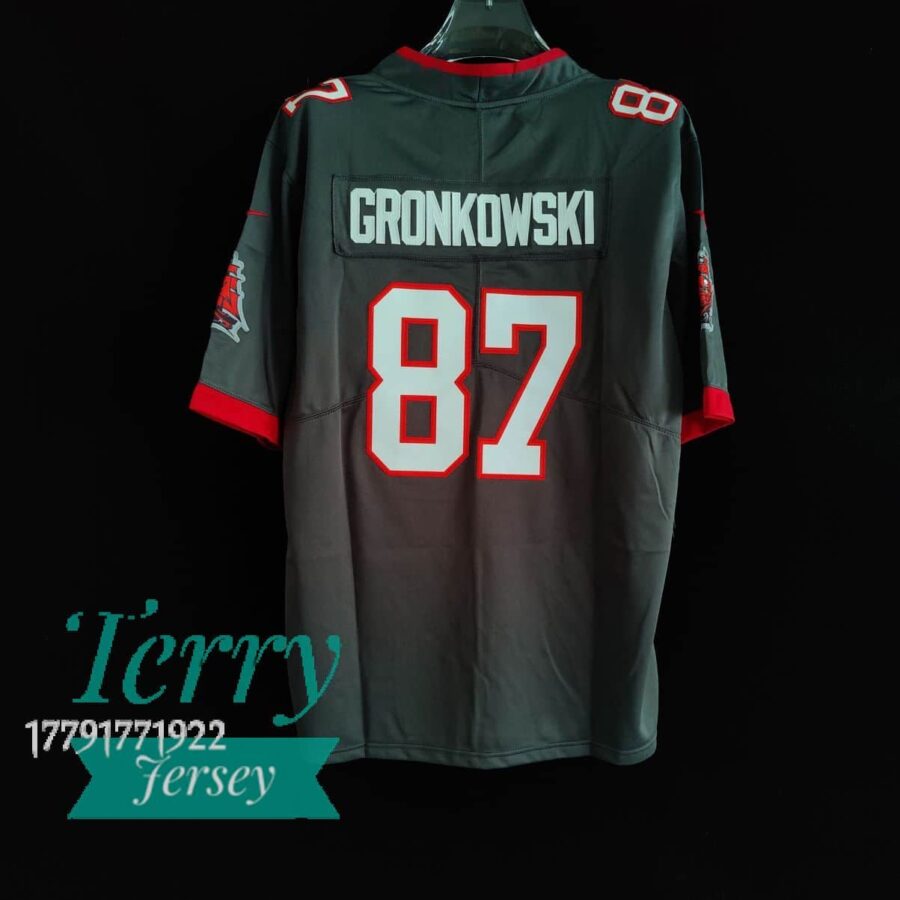 Rob Gronkowski Tampa Bay Buccaneers Alternate Vapor Limited Jersey - Pewter - back