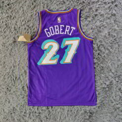 Rudy Gobert Utah Jazz 2022-23 Swingman Jersey - City Edition - Purple - back