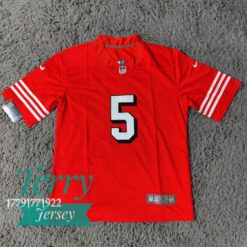 San Francisco 49ers Trey Lance #5 Red Limited Jersey