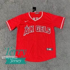 Shohei Ohtani #17 Los Angeles Angels Red Alternate Player Name Jersey