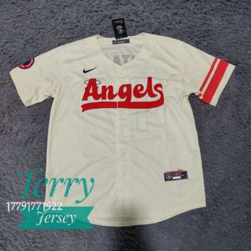 Shohei Ohtani Los Angeles Angels 2022 City Connect Player Jersey - Cream