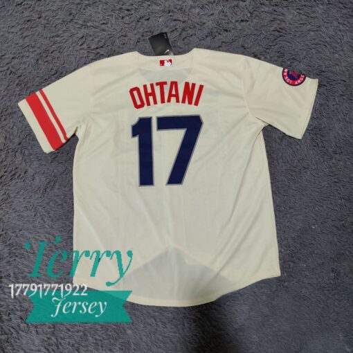 Shohei Ohtani Los Angeles Angels 2022 City Connect Player Jersey - Cream - back