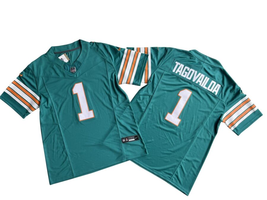 Tua Tagovailoa Miami Dolphins Aqua Limited Jersey