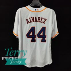 Yordan Álvarez Houston Astros Home Player Jersey - White - back