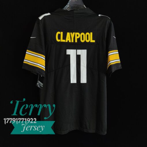Chase Claypool Pittsburgh Steelers Vapor Jersey - Black - back