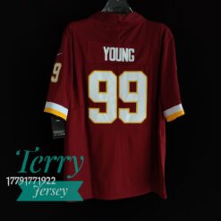 Chase Young Washington Football Team Retired Player Team Jersey - Burgundy - back