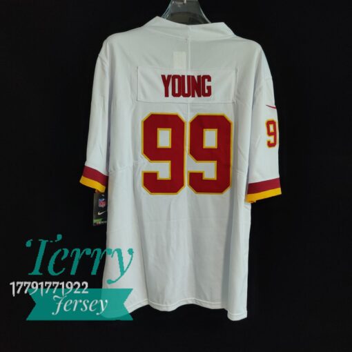 Chase Young Washington Football Team Retired Player Team Jersey - White - back