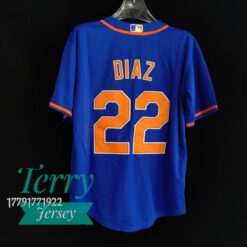 Edwin Diaz New York Mets Royal Blue Alternate Jersey - back