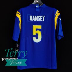 Jalen Ramsey Los Angeles Rams Player Jersey - Royal - back