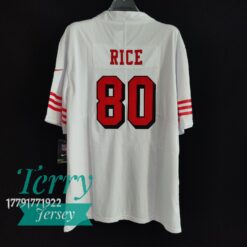 Jerry Rice San Francisco 49ers Retired Player Jersey - White - back
