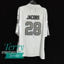 Josh Jacobs #28 Las Vegas Raiders Color Rush Jersey - White - back