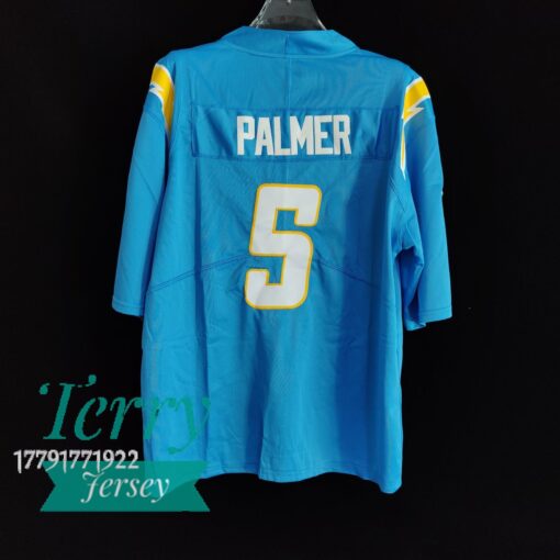 Joshua Palmer Powder Blue Los Angeles Chargers Player Jersey - back