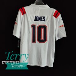 Mac Jones New England Patriots Player Jersey - White - back
