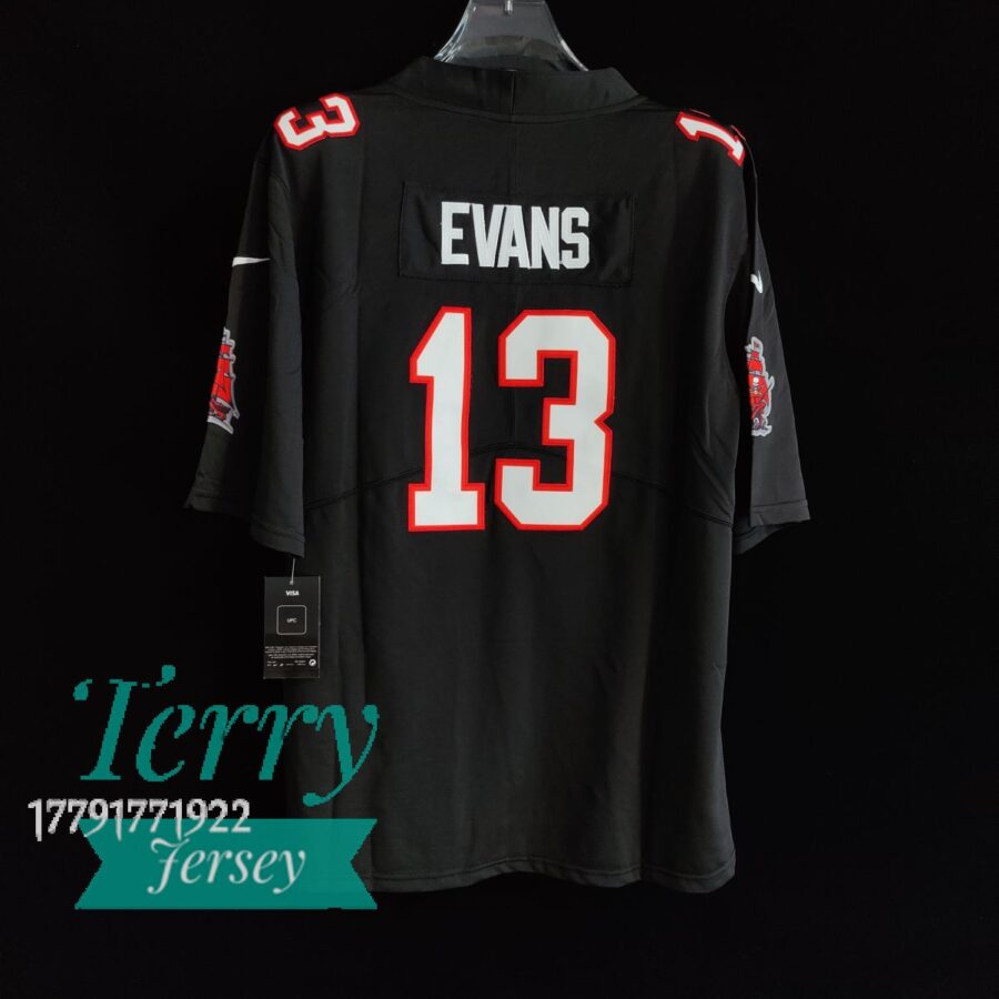 Mike Evans #13 Tampa Bay Buccaneers Pewter Jersey - back