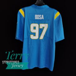 Nick Bosa 97 Los Angeles Chargers Jersey - Powder Blue - back