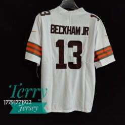Odell Beckham Jr. White Cleveland Browns Vapor Limited Jersey - back