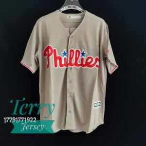 Philadelphia Phillies Bryce Harper Gray Road Player Name Jersey