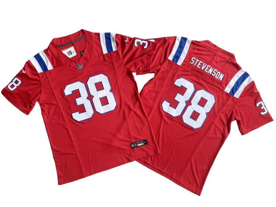 Rhamondre Stevenson New England Patriots Red Alternate Limited Jersey