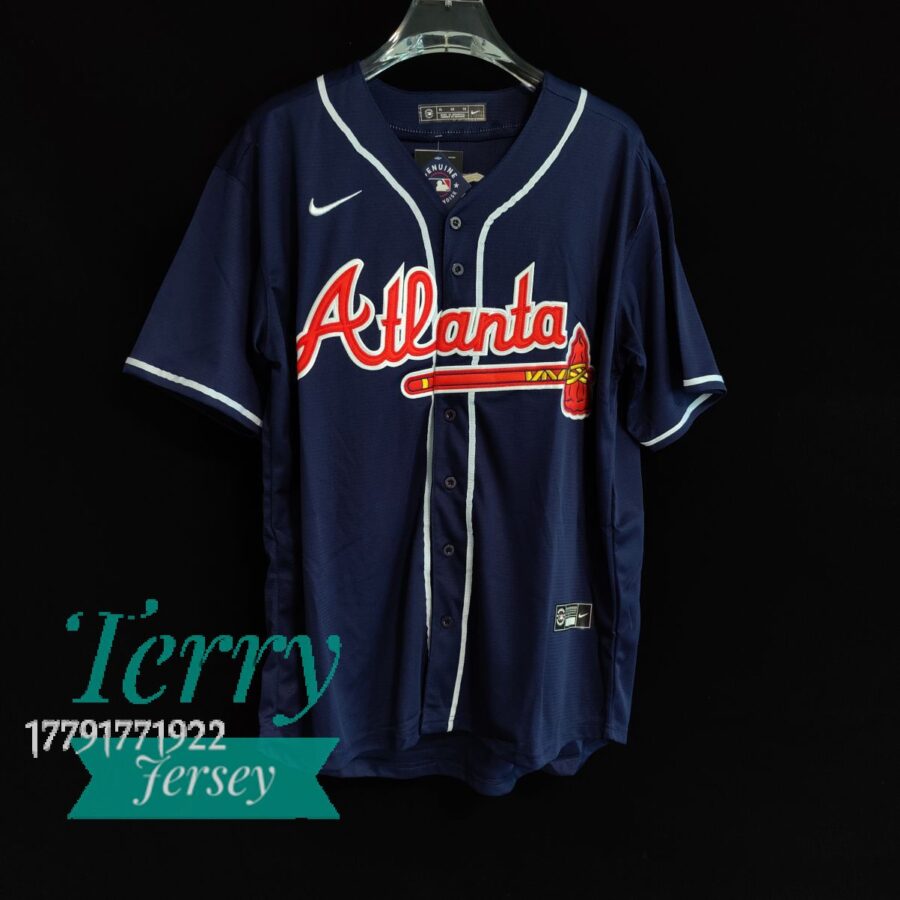 Ronald Acuna Jr. Atlanta Braves Alternate Player Name Jersey - Navy