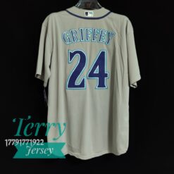 Seattle Mariners Ken Griffey Jr. Gray Alternate Player Jersey - back