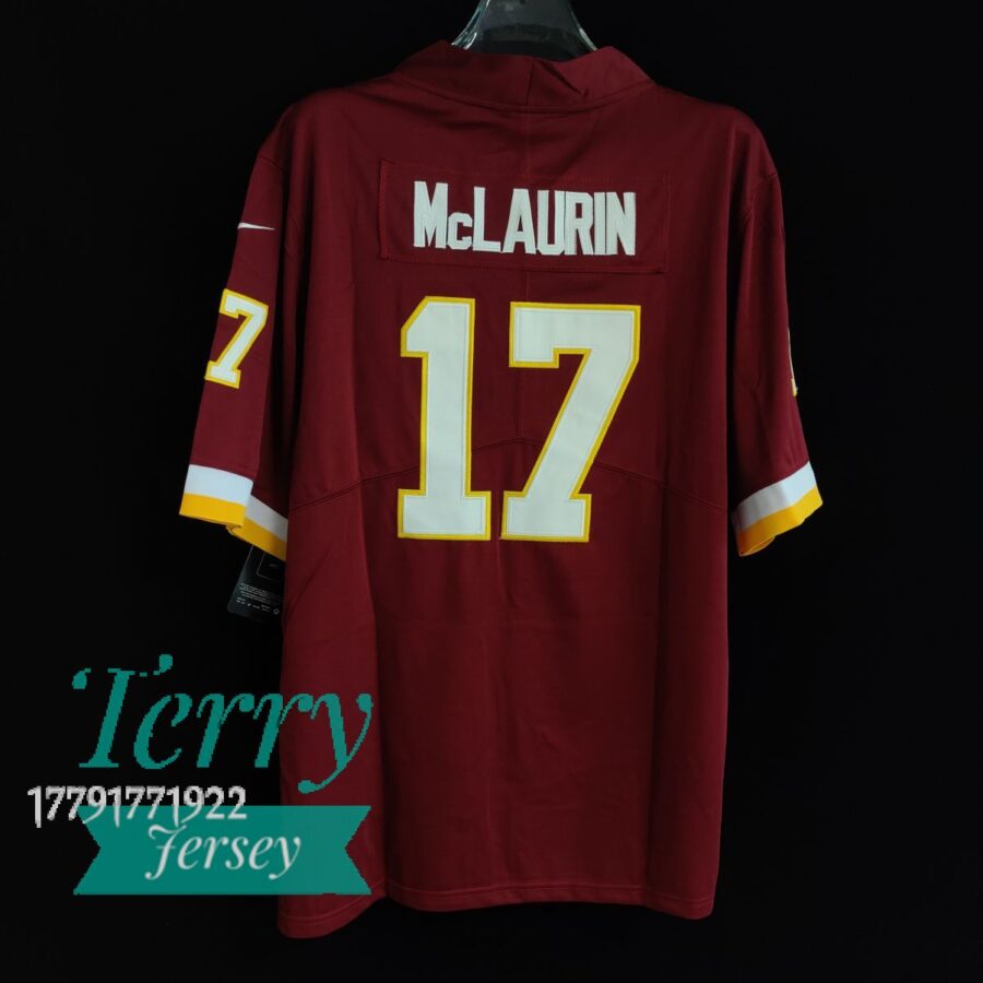 Terry McLaurin Washington Football Team Retired Player Team Jersey - Burgundy - back