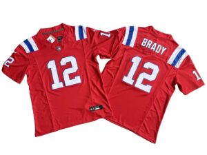 Tom Brady New England Patriots Red Alternate Limited Jersey