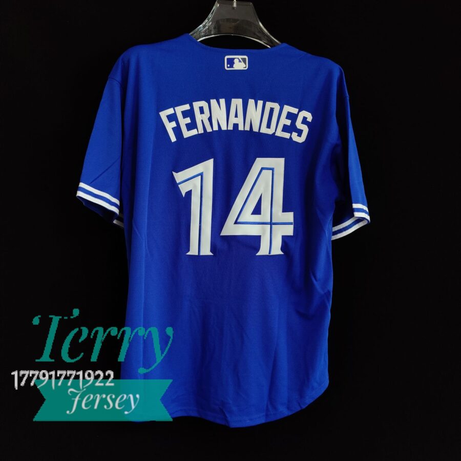 Toronto Blue Jays Tony Fernandez Royal Jersey - back