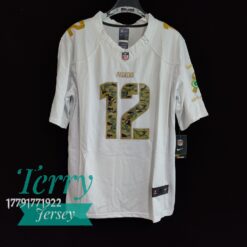 Aaron Rodgers 12 Green Bay Packers Salute To Service Camo Jersey White