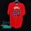 Adam Duvall Atlanta Braves Alternate Jersey - Red - back