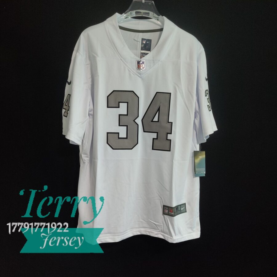 Bo Jackson Oakland Raiders Color Rush Jersey – White