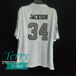 Bo Jackson Oakland Raiders Color Rush Jersey – White - back
