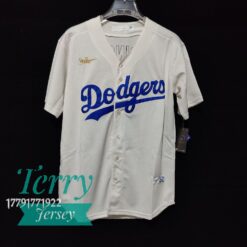Brooklyn Dodgers Jackie Robinson Cooperstown White Jersey