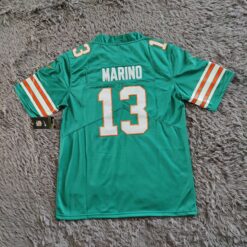 Dan Marino Miami Dolphins Retired Jersey – Teal - back