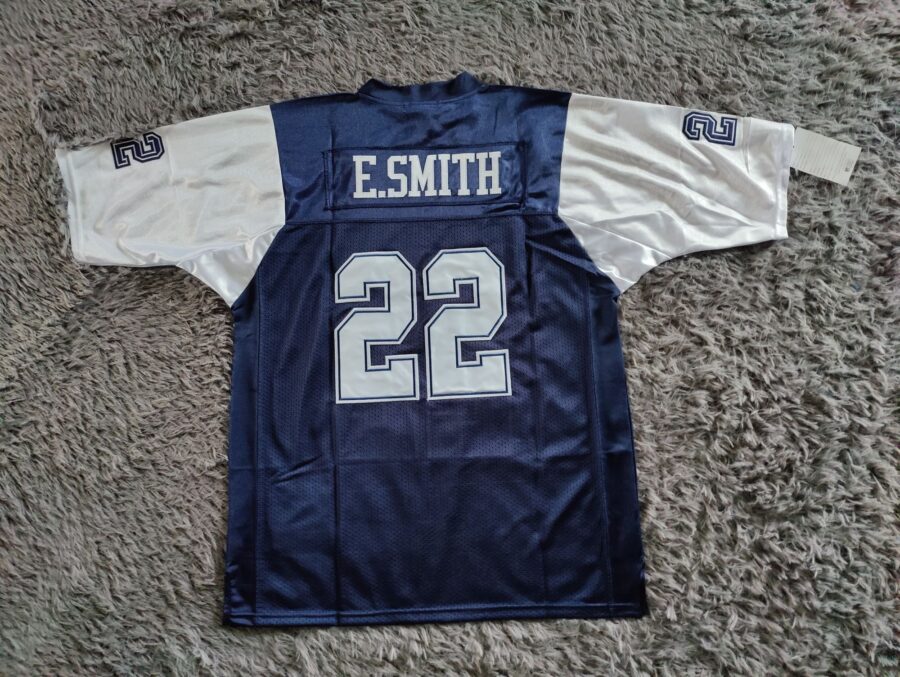 Emmitt Smith Dallas Cowboys 2004 Throwback Retired Player Jersey - Navy - back