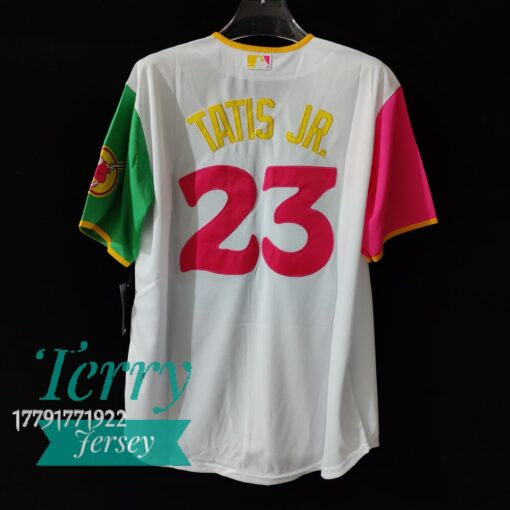 Fernando Tatis Jr. San Diego Padres White 2022 City Connect Player Jersey - back