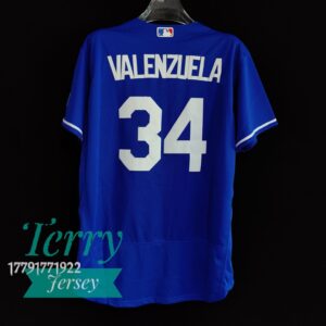 Fernando Valenzuela Los Angeles Dodgers Royal Jersey - back