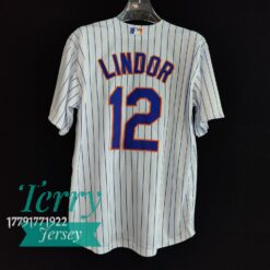 Francisco Lindor New York Mets Home Player Jersey - White - back