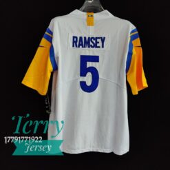 Jalen Ramsey Los Angeles Rams Alternate Vapor Limited Jersey - White - back